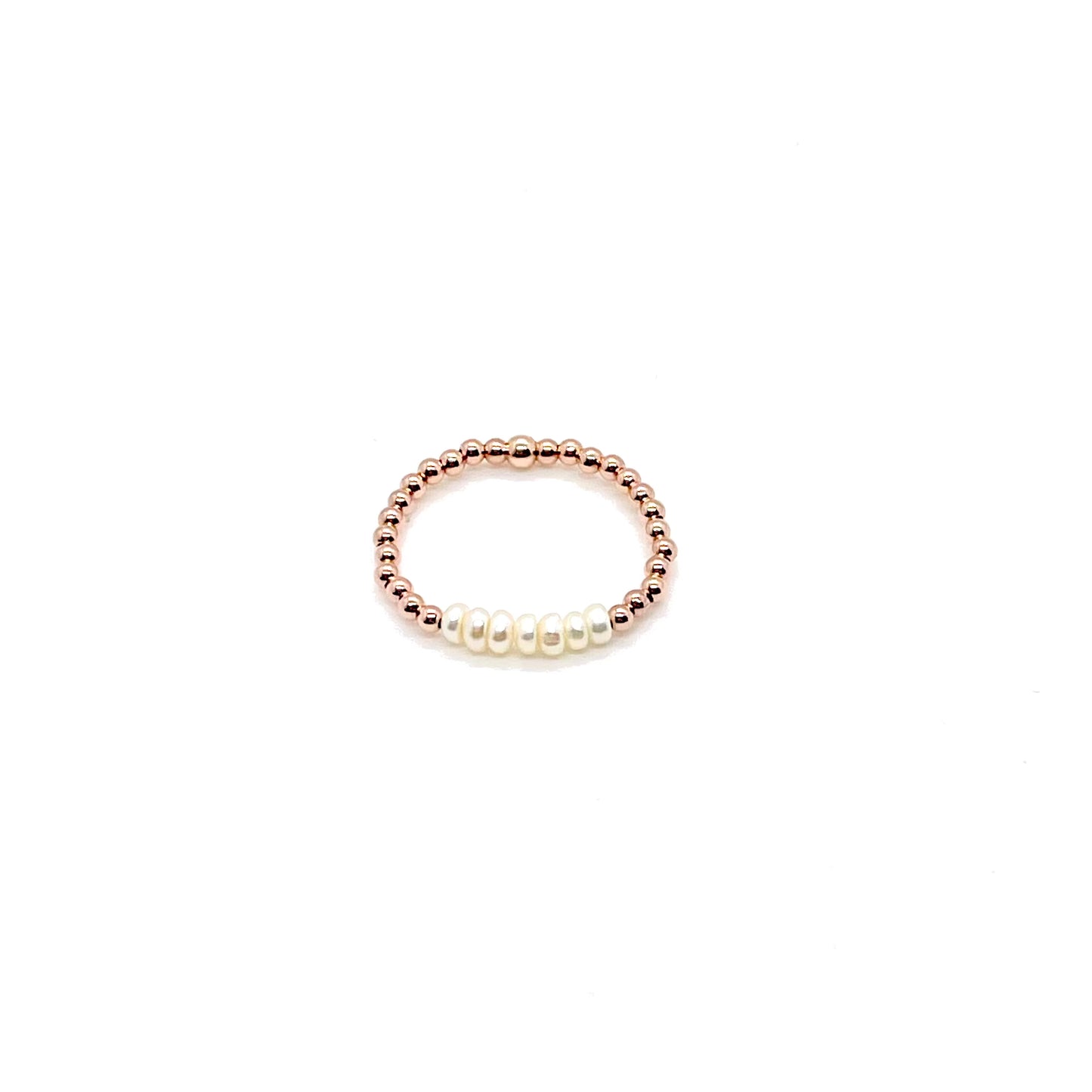 Pearl Stretch Rings | Gold or Silver Beads