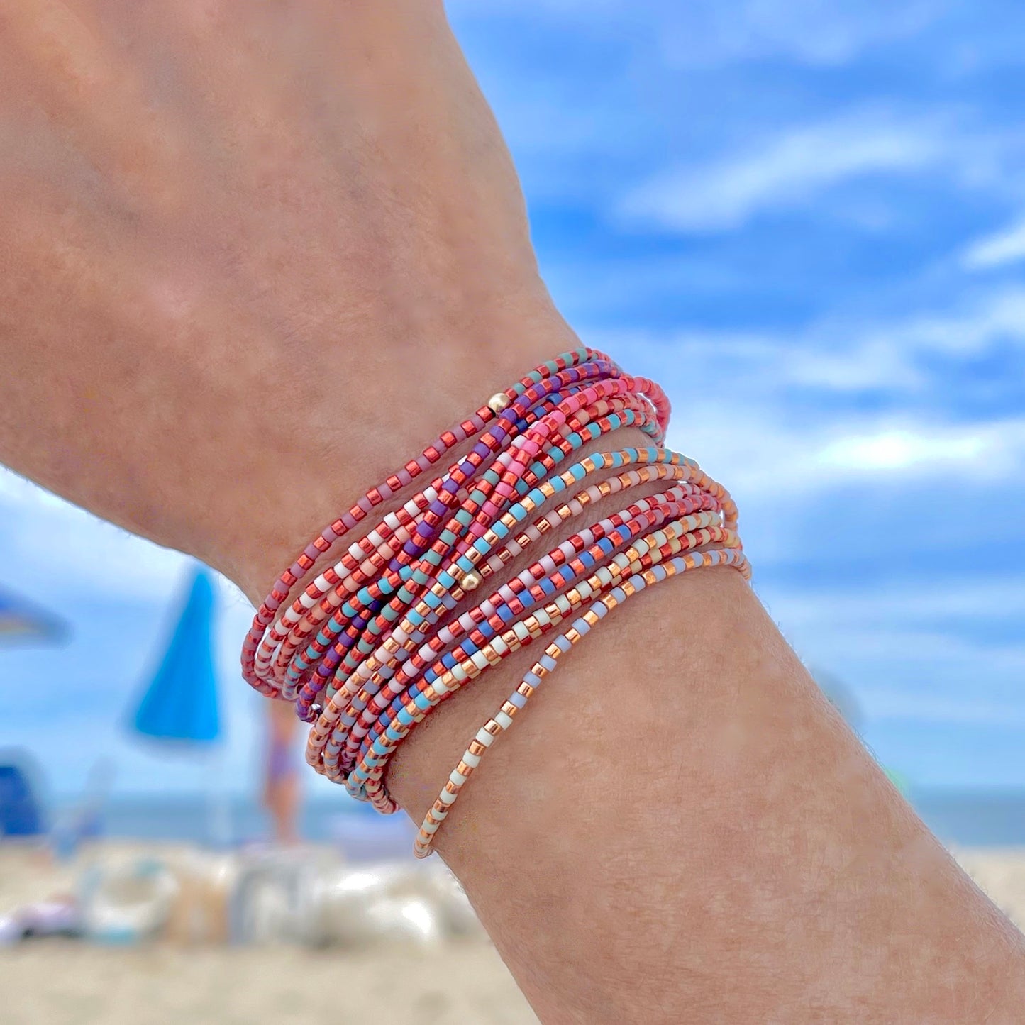 Wrap Beaded Bracelets | The Bright Seed Bead Collection | Multi-Color